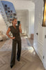 SUPER SOFT BROWN SLEEVELESS CO-ORD