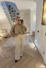 BEIGE SUPER STRETCH DENIM JEANS