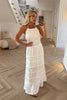 WHITE MAXI SKIRT AND TOP CO-ORD