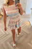PASTEL STRETCH FRILLED SHORTS CO-ORD