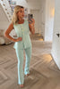 PALE GREEN SOFT KNIT TUNIC AND TROUSER CO-ORD