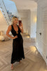 BLACK STRETCH LACE MIDAXI WITH BODYSUIT