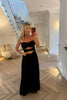 BLACK COTTON CUT OUT MAXI DRESS
