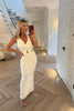 CREAM STRETCH LACE MAXI SKIRT CO-ORD