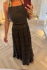 BROWN MAXI SKIRT AND TOP CO-ORD