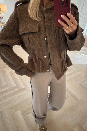 SOFT BROWN TEDDY JACKET