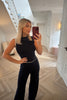 NAVY WITH WHITE TRIM SOFT KNIT CO-ORD
