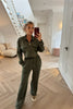 KHAKI SOFT STRETCH TROUSER CO-ORD