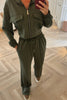 KHAKI SOFT STRETCH TROUSER CO-ORD