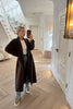 SOFT BROWN OPEN LIGHTWEIGHT COAT
