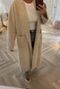 SOFT BEIGE OPEN LIGHTWEIGHT COAT