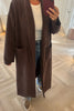 SOFT BROWN OPEN LIGHTWEIGHT COAT