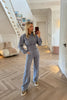 BLUE ACID WASH HODDIE AND TROUSER CO-ORD