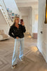 SOFT KNIT HALF ZIP GREY ANIMAL PRINT JUMPER