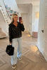 SOFT KNIT HALF ZIP GREY ANIMAL PRINT JUMPER