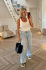 LIGHT DENIM WIDE LEG JEANS