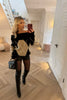 BLACK AND BEIGE DIAMOND JUMPER/DRESS