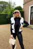 MYNELLY PREMIUM CREAM AND BLACK FAUX FUR GILLET