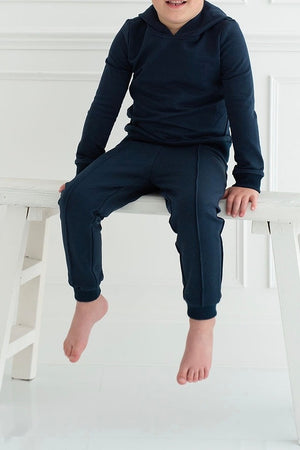 PREMIUM QUALITY NAVY HOODIE SET