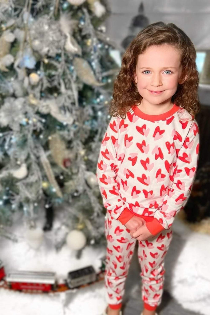 CHILDS LOVE HEART PYJAMAS – Minnies Boutique